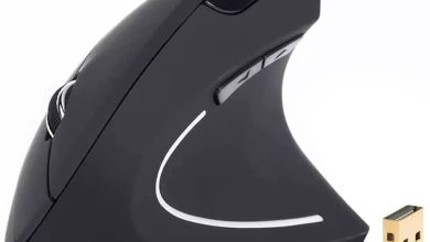 Este mouse vertical es súper ergonómico, tiene seis botónes y DPI ajustable, ideal para trabajar cómodamente por solo 223 pesos