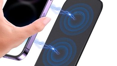 Cargador inalámbrico 1Hora de 15W con carga rápida y compatibilidad con LG, Samsung, iPhone y más por menos de 200 pesos en Amazon México