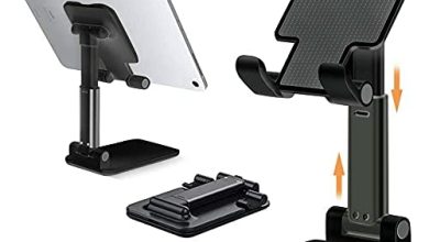 Este soporte para tablets y smartphones es resistente, plegable y compatible con dispositivos de hasta 13 pulgadas por solo 152 pesos