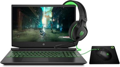 Laptop para gamers HP Pavilion con tarjeta gráfica NVIDIA GeForce GTX 1050, audífonos y mouse por menos 13,000 pesos en Amazon México