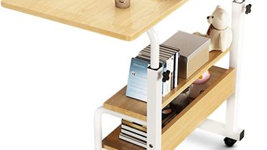 Trabaja cómodamente en tu cama o sofá con esta práctica mesa para laptop con ruedas y ajuste de altura por sólo 629 pesos en Amazon México