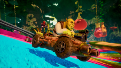 Shrek regresa a los videojuegos con su versión de Mario Kart pero con personajes de 'Kung Fu Panda', 'El gato con botas' y 'Trolls'