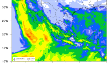 Siguen las lluvias en México, ahora por el huracán Hilary y la onda tropical 23