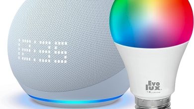 Transforma tu hogar en una casa inteligente con el Echo Dot con reloj y Alexa: incluye Amazon Music o foco inteligente por 1,119 pesos