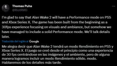‘Alan Wake 2’ a 30 fps en Xbox Series S: Remedy tendrá modo rendimiento en PS5 y Series X para ir más allá de la experiencia cinematográfica
