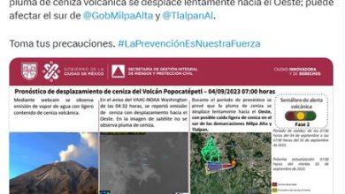CDMX espera caída de ceniza para el 4 de septiembre: alcaldías afectadas y recomendaciones para la salud