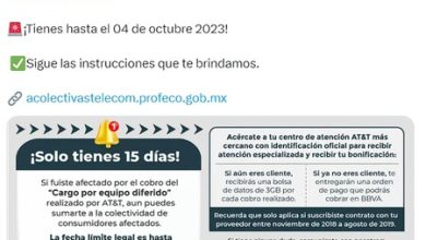 Demanda colectiva de Profeco contra AT&T: última oportunidad para quienes quieran sumarse en México y recibir 3 GB