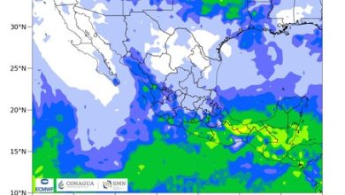 En México siguen las lluvias mientras se va la onda tropical 27 y se mantienen las altas temperaturas en algunas partes del país