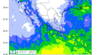 En México siguen las lluvias y las temperaturas de más de 40 °C, mientras se acerca una nueva onda tropical al país