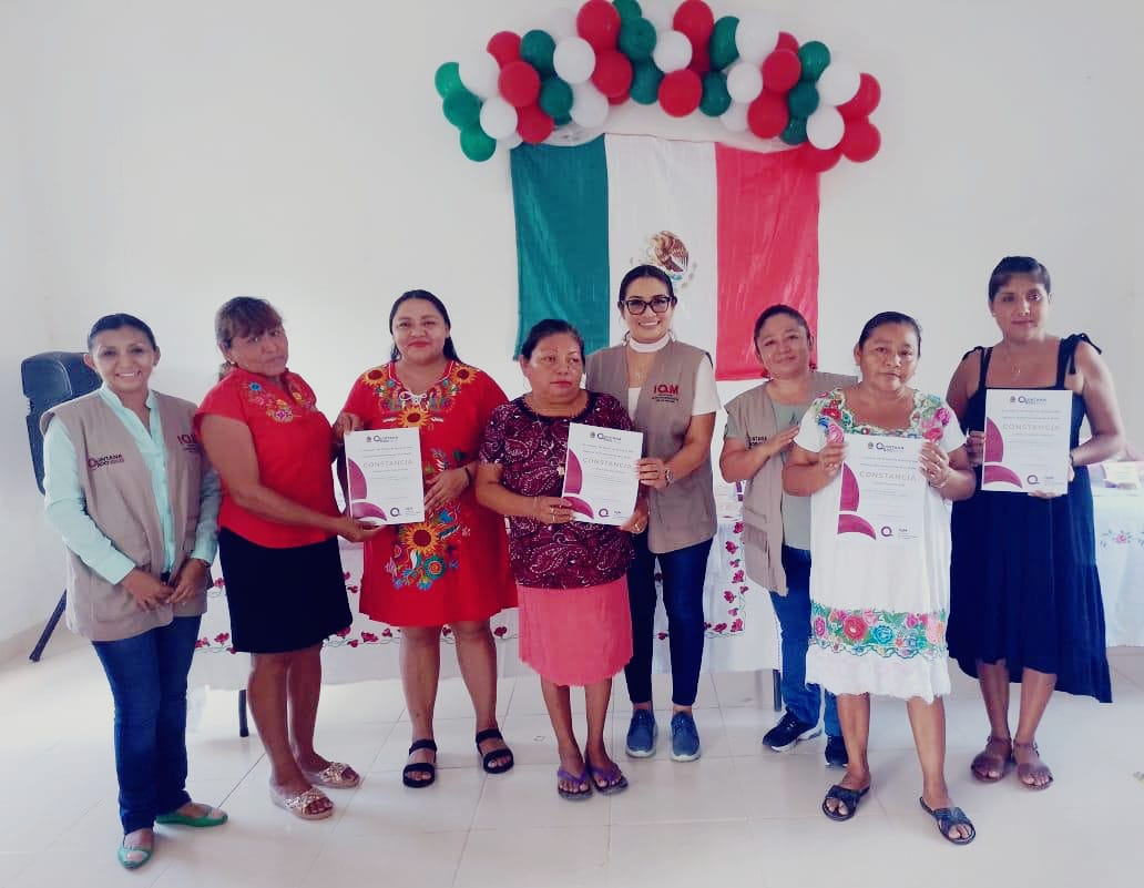 IQM impulsa la autonomía económica de las mujeres, con cursos de capacitación en las comunidades rurales | Coordinación General de Comunicación