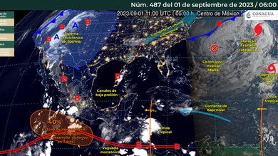 Qué es una vaguada monzónica y cuáles son sus efectos en México, según la Conagua
