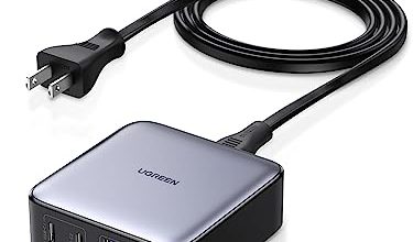 Cupón de 500 pesos de descuento en Amazon para cargador Ugreen de 65W para conectar tu laptop, smartphone y wearables al mismo tiempo