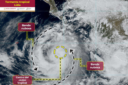 El huracán Lidia impactará a México: la alerta máxima está en Nayarit, pero las lluvias torrenciales azotarán también a estos estados