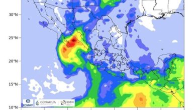 El huracán Norma sigue activo en México, se esperan lluvias, rachas de viento, pero también temperaturas de hasta 40°C en el país