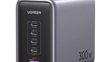 La potencia de este cargador Ugreen es una locura con 300W y puertos para cargar hasta cinco dispositivos con su precio más bajo en Amazon