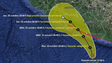 Otis se convierte en huracán categoría 2 antes de impactar en México: trayectoria y estados afectados