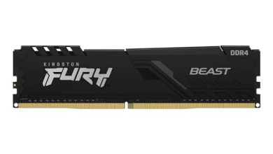 Kingston Fury Beast: la memoria RAM con 8GB y alto rendimiento para mejorar tu PC está a mitad de precio en Amazon