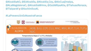 Se activan alertas naranja y amarilla por frío para CDMX: estas son las alcaldías más afectadas
