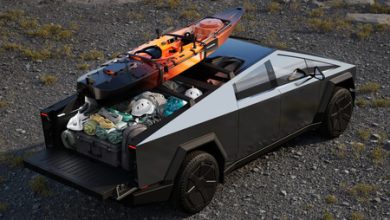 Tesla Cybertruck incluye un modo para utilizarse sobre el agua: no es el bote que prometió Elon Musk pero si un todoterreno muy capaz