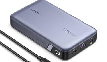 Esta power bank UGREEN de 20,000 mAh y potencia de 100W puede cargar una laptop en tiempo récord y tiene un precio de infarto en Amazon