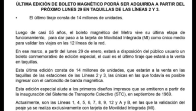 Metro de CDMX dice adiós a los boletos: la última edición se podrá comprar el 29 de enero en las líneas 2 y 3