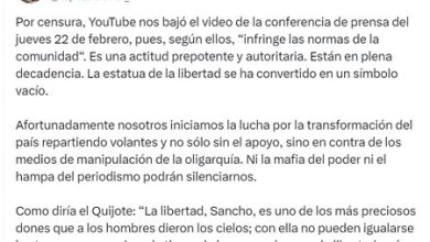 AMLO acusa a YouTube de censura por video eliminado: es una plataforma "en decadencia", dice el presidente de México