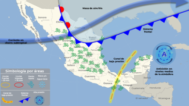 El frente frío 38 llega a México para contrarrestar el infernal calor, pero sus efectos solo llegan a estos estados