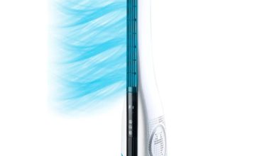 Aunque parece un PS5 Slim, este es un ventilador de torre ultra silencioso y potente ideal para enfrentar las olas de calor