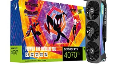 ZOTAC RTX 4070 Ti: con un sorprendente diseño de Spider-Man, toda la potencia para jugar en PC y un grandioso descuento en Amazon