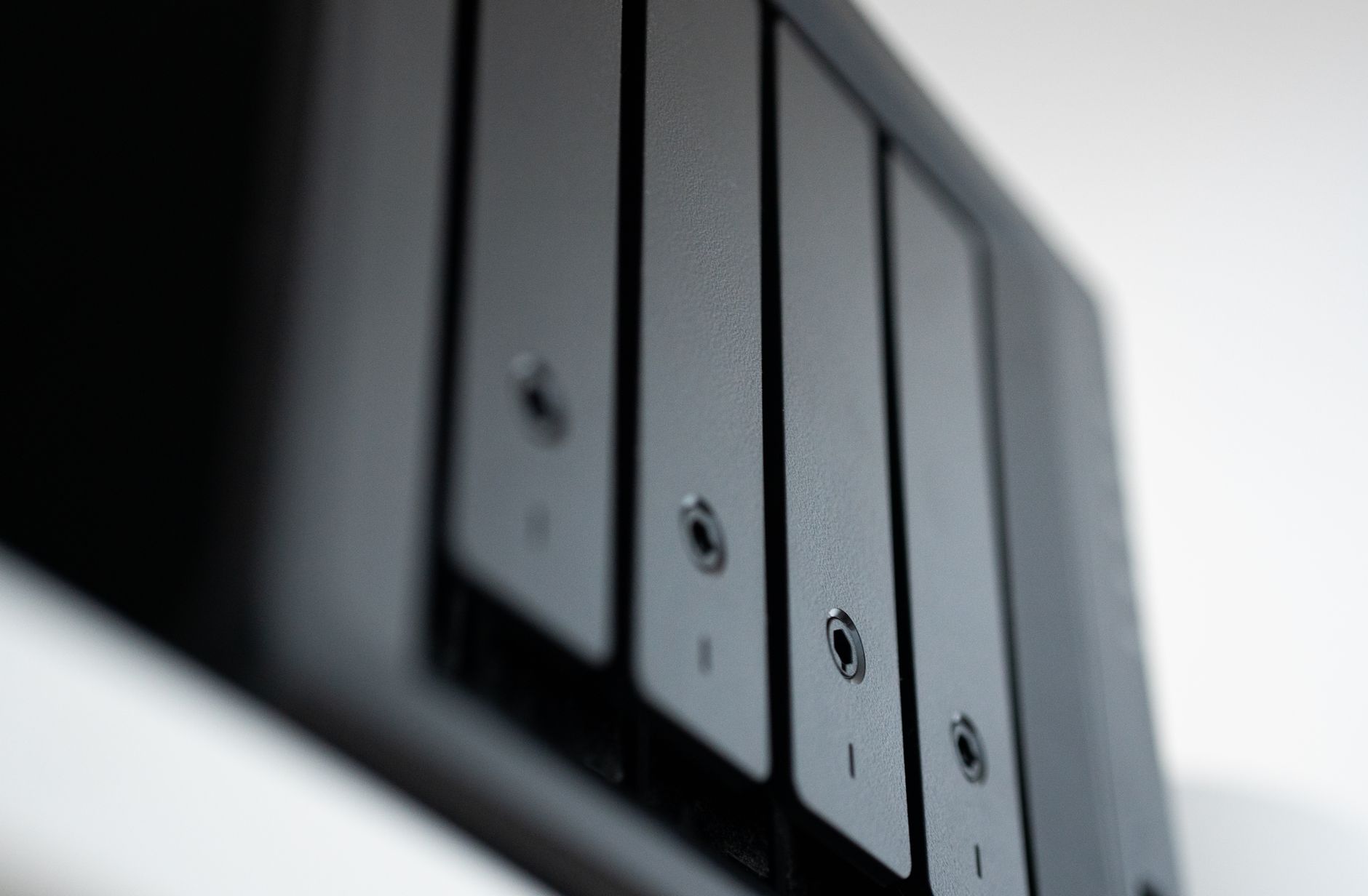 close up of a data hub diskstation